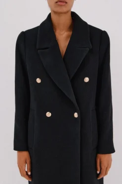 Abrigo largo tejido italiano