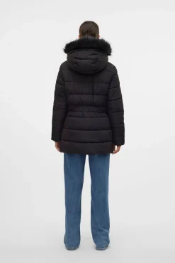 Abrigo midi acolchado