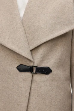 Abrigo midi de paño