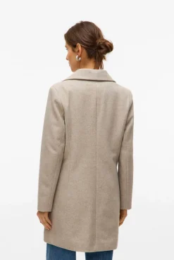 Abrigo midi de paño