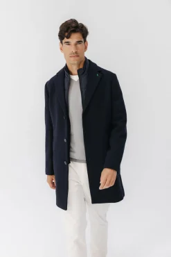 Abrigo pechera desmontable paño