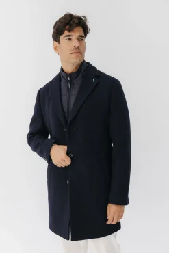 Abrigo pechera desmontable paño