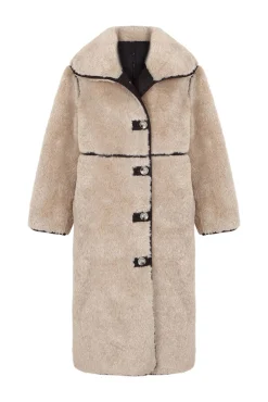 Abrigo reversible de efecto pelo