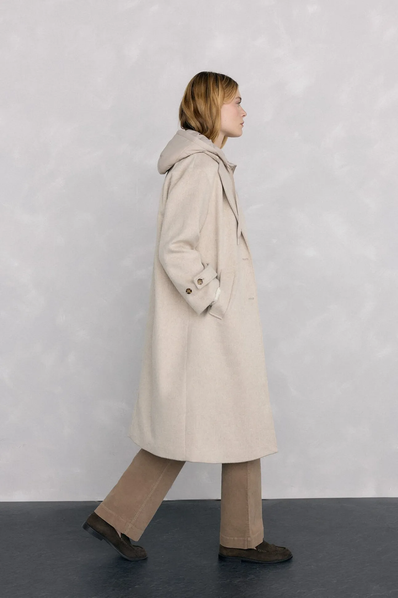 Abrigo y chaleco interior