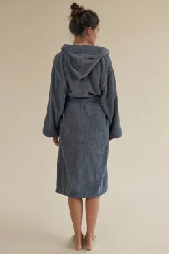 Albornoz rizo algodón capucha unisex