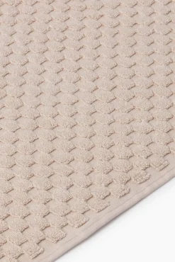 Alfombra baño rizo algodón bambú 50x70cm.