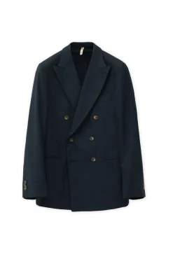 Americana cruzada efecto lino