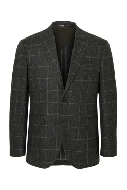 Americana de lana cuadros