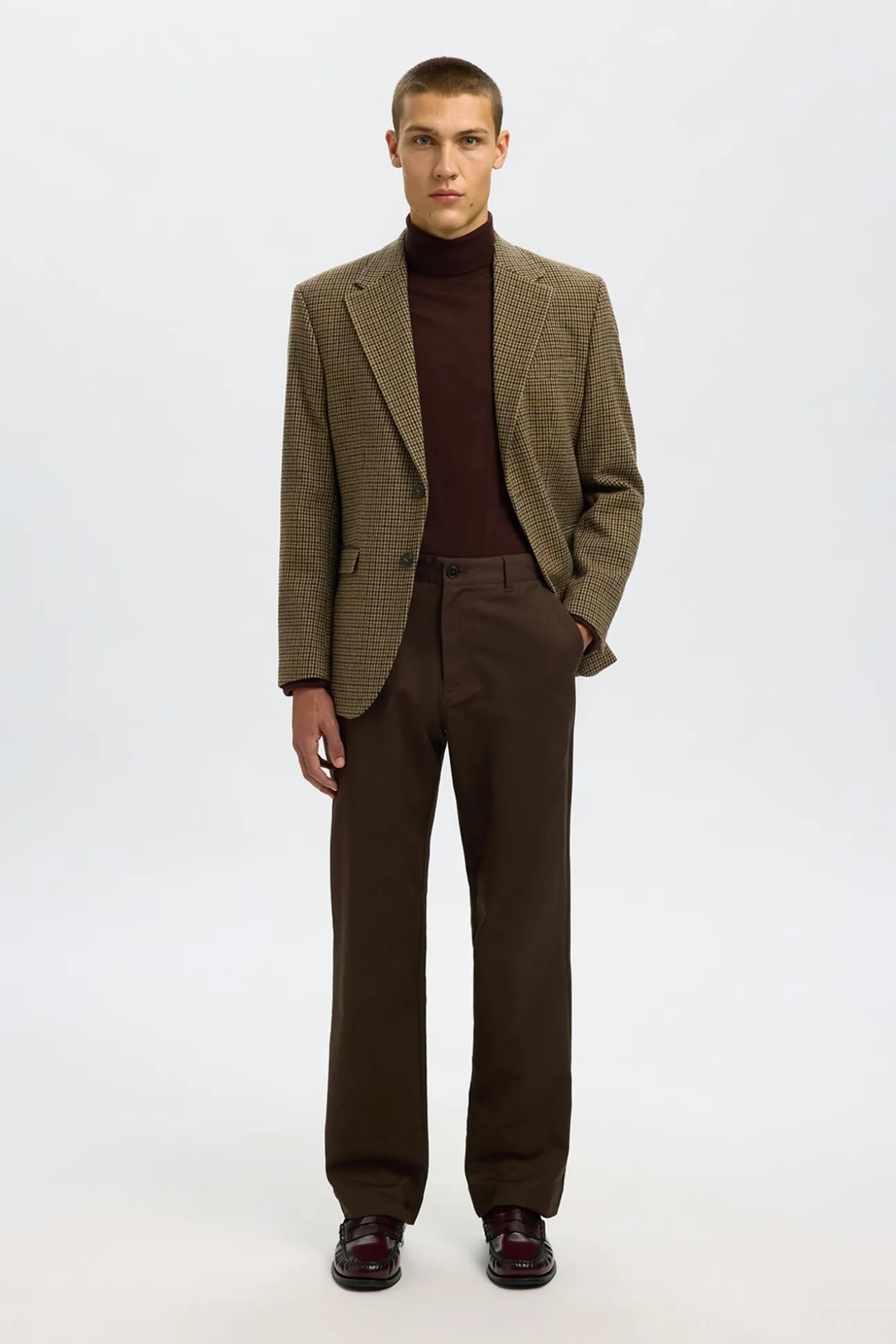 Americana de lana regular fit