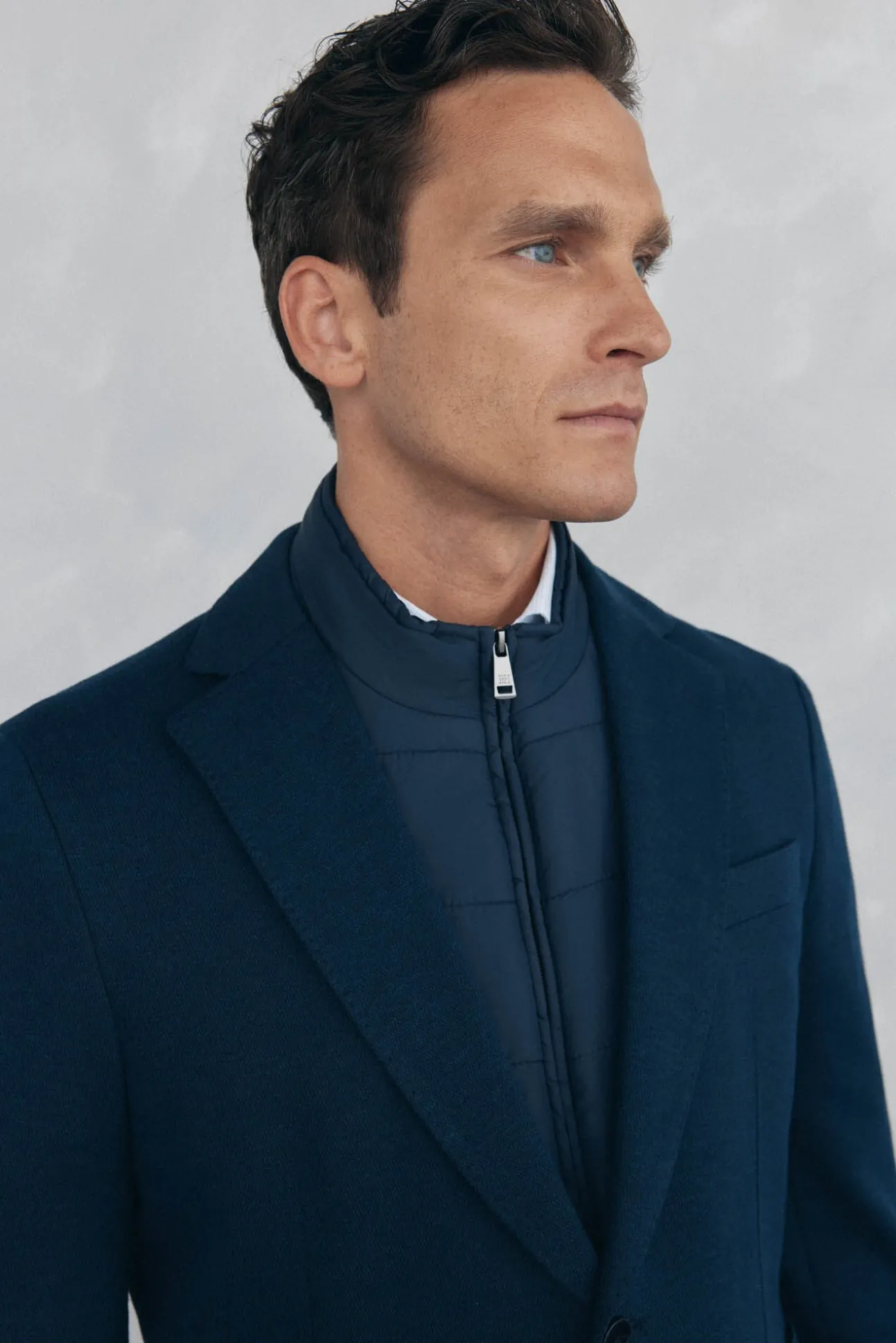 Americana de punto básica vistas desmontables