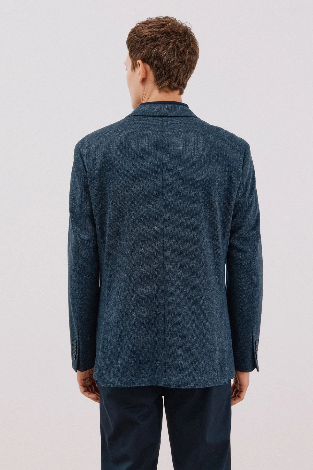 Americana de punto espiga