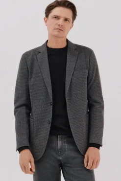 Americana de punto pata de gallo