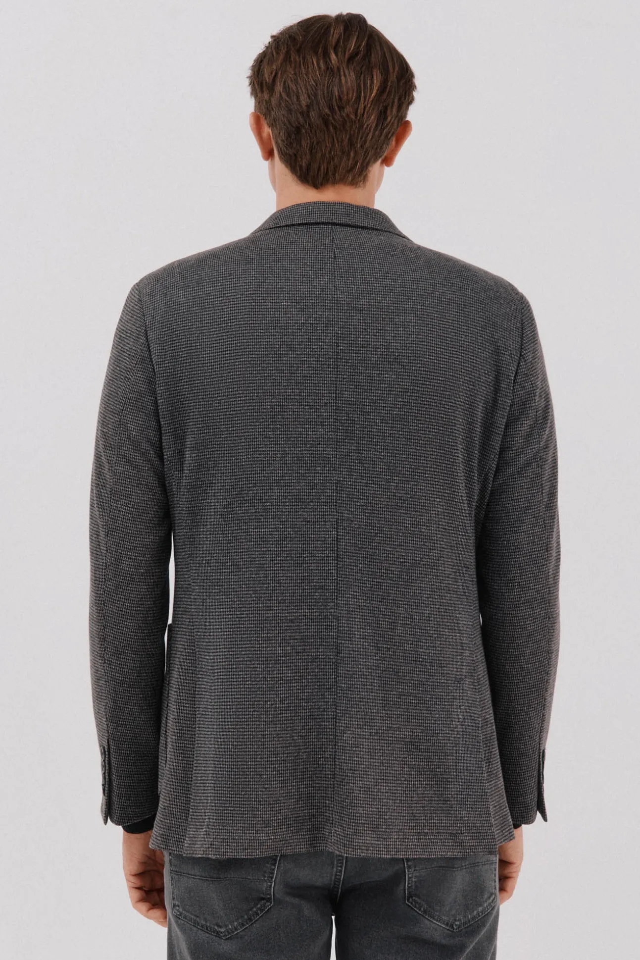 Americana de punto pata de gallo