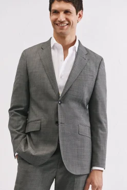 Americana estructura gris slim fit