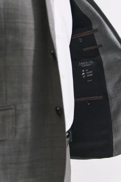 Americana estructura gris slim fit