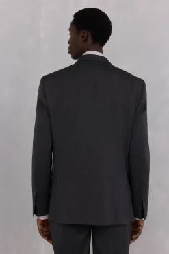 Americana estructura gris bi-stretch slim fit