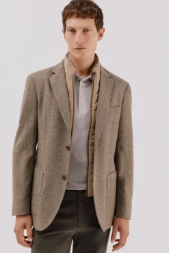 Americana lana con vistas desmontables