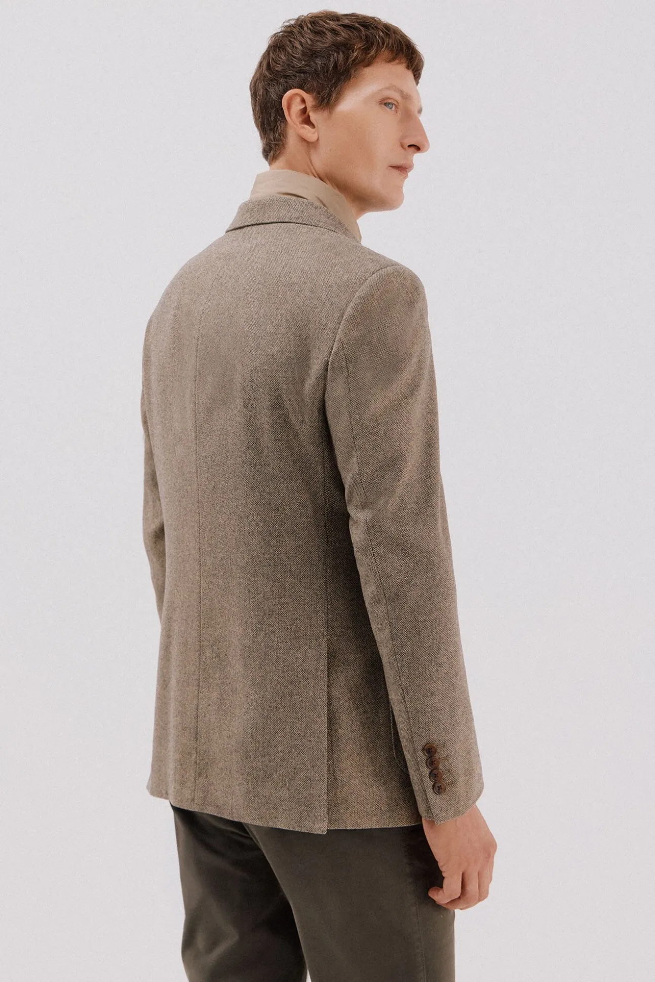 Americana lana con vistas desmontables