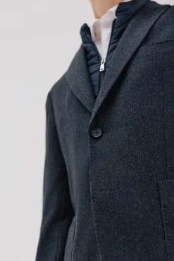 Americana lana con vistas desmontables