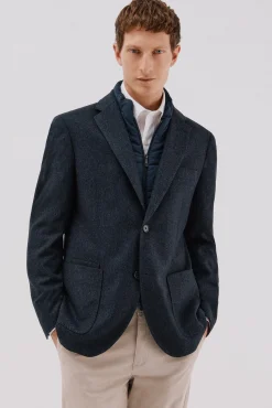 Americana lana con vistas desmontables