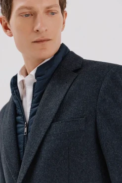 Americana lana con vistas desmontables