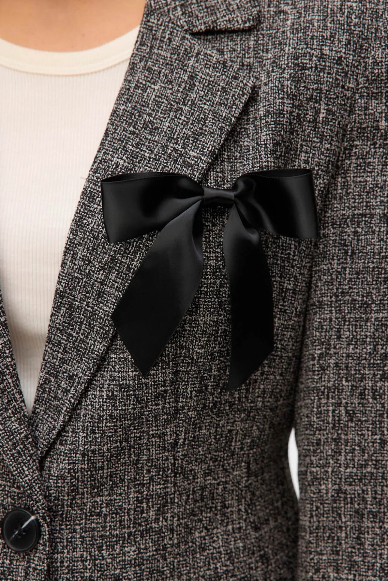 Americana larga efecto jaspeado