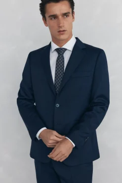 Americana lisa tailored bi-stretch