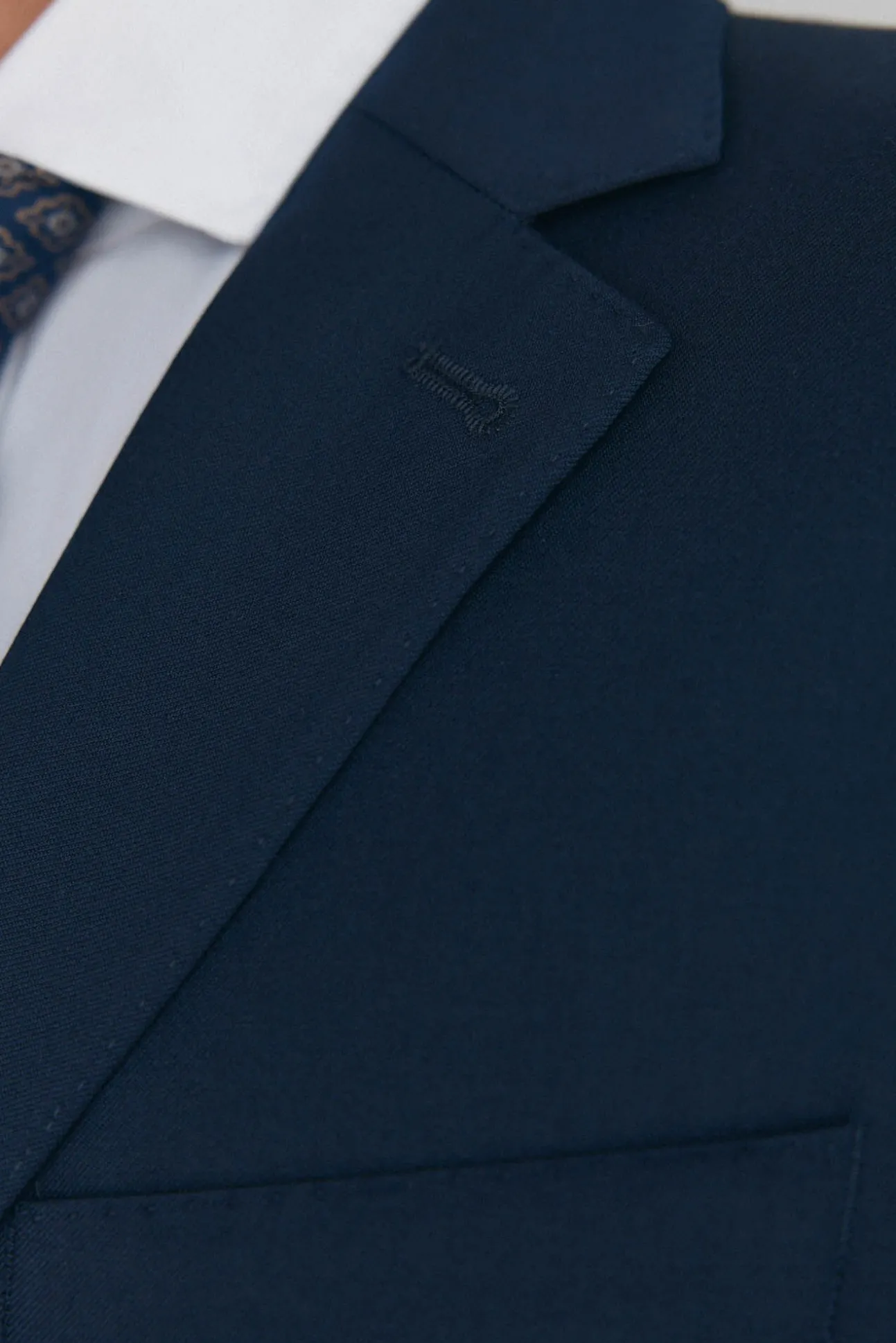 Americana lisa tailored bi-stretch