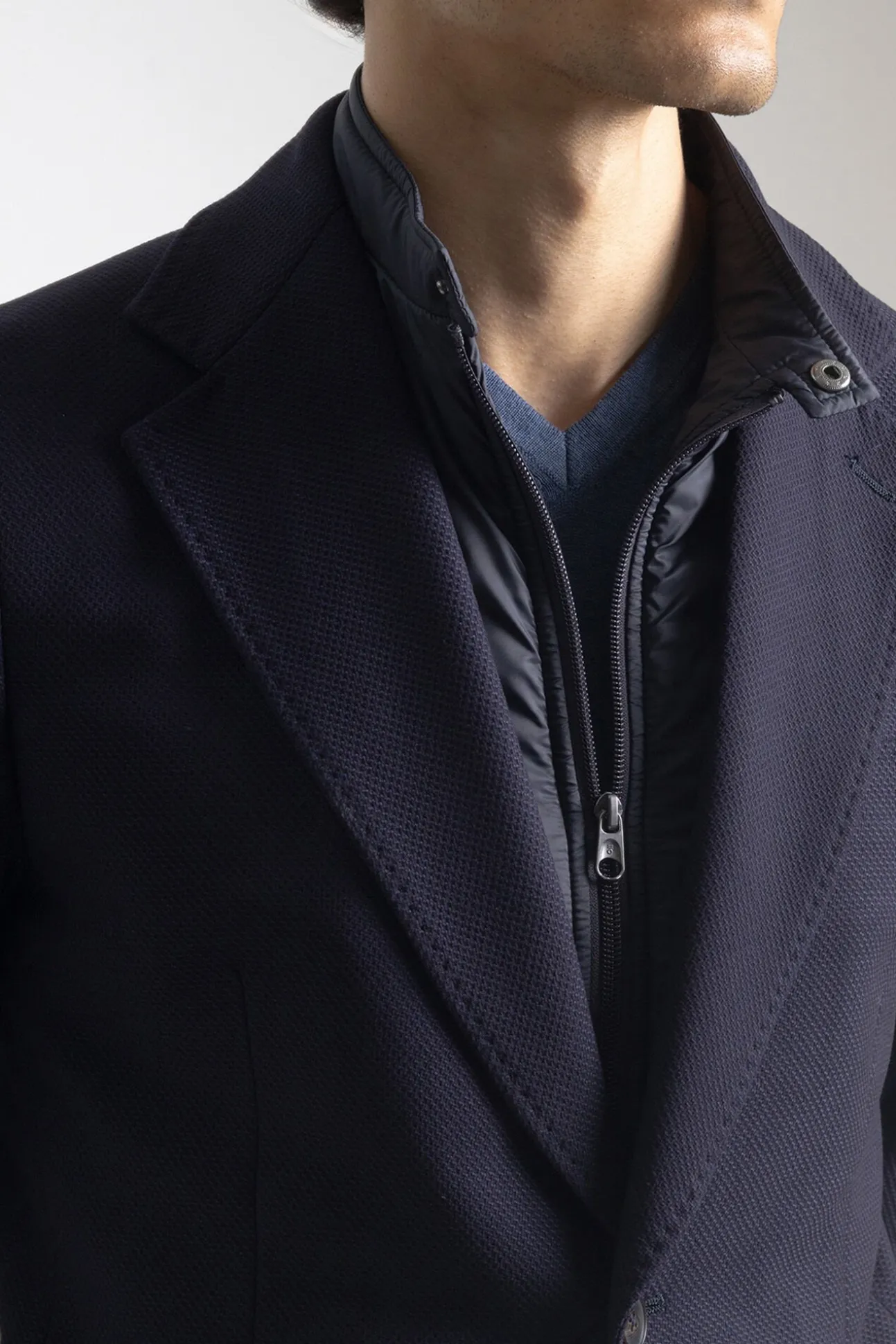 Americana slim cuello desmontable