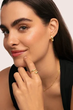 Anillo Abbraccio Baño Oro