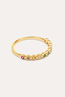 Anillo Orbit Baño Oro