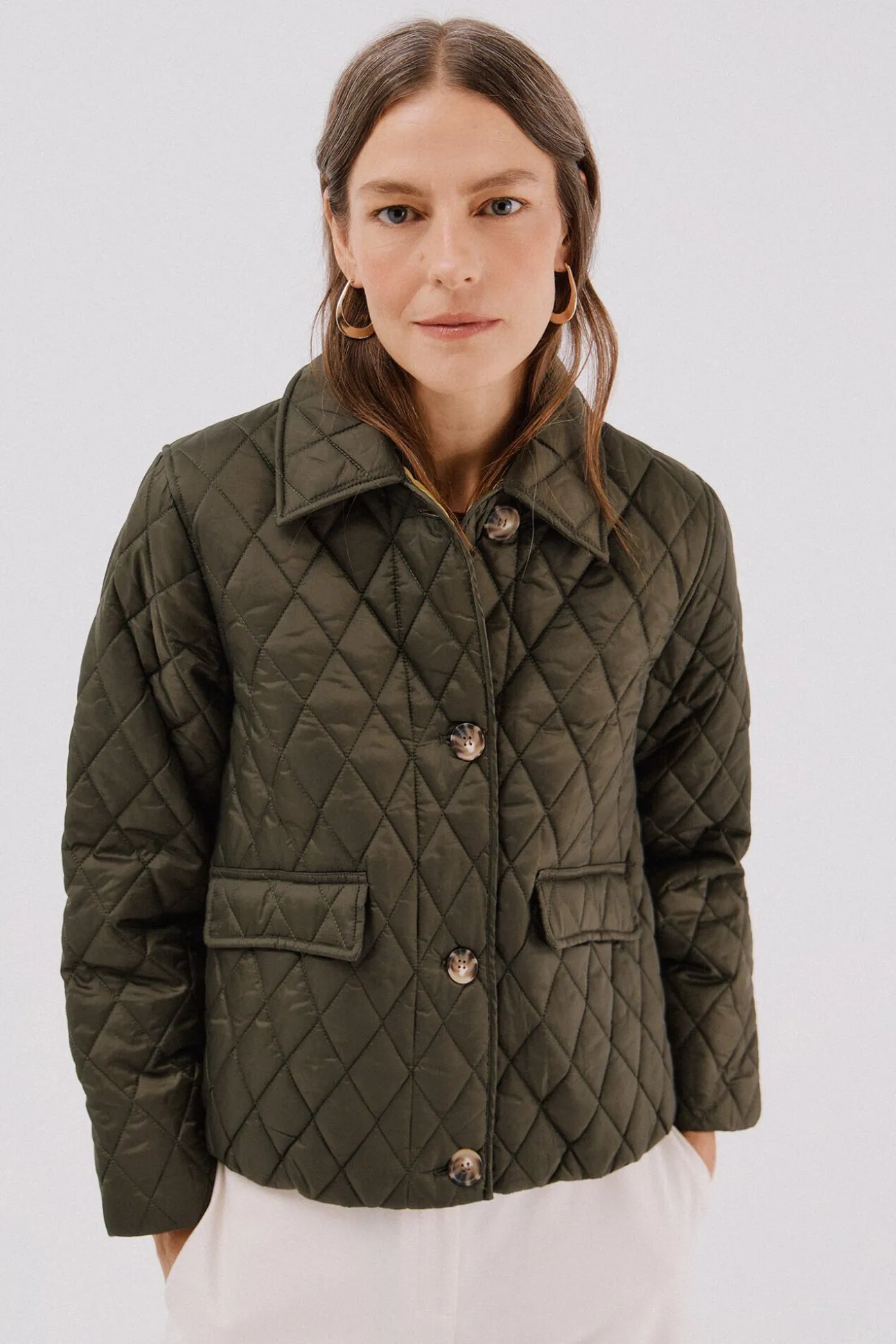 Anorak acolchado botones