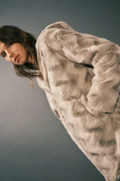 Anorak acolchado reversible efecto pelo