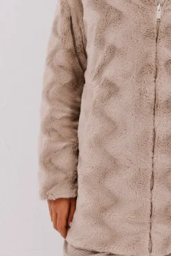 Anorak acolchado reversible efecto pelo