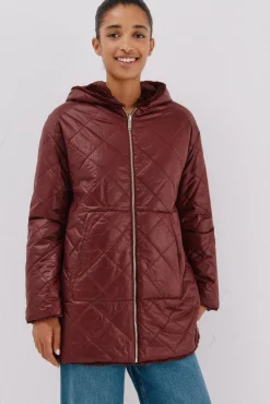 Anorak acolchado reversible efecto pelo