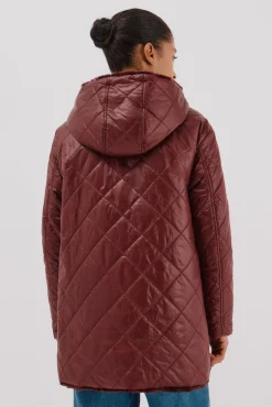 Anorak acolchado reversible efecto pelo