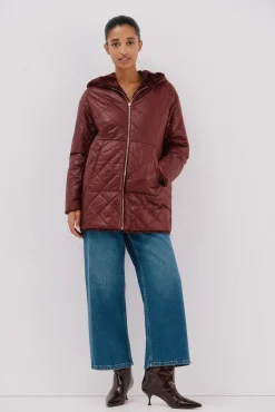 Anorak acolchado reversible efecto pelo