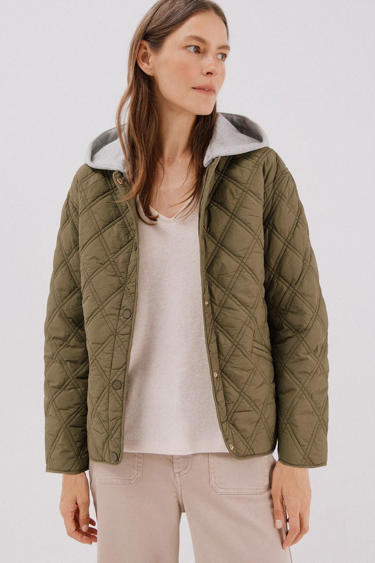 Anorak corto capucha sudadera