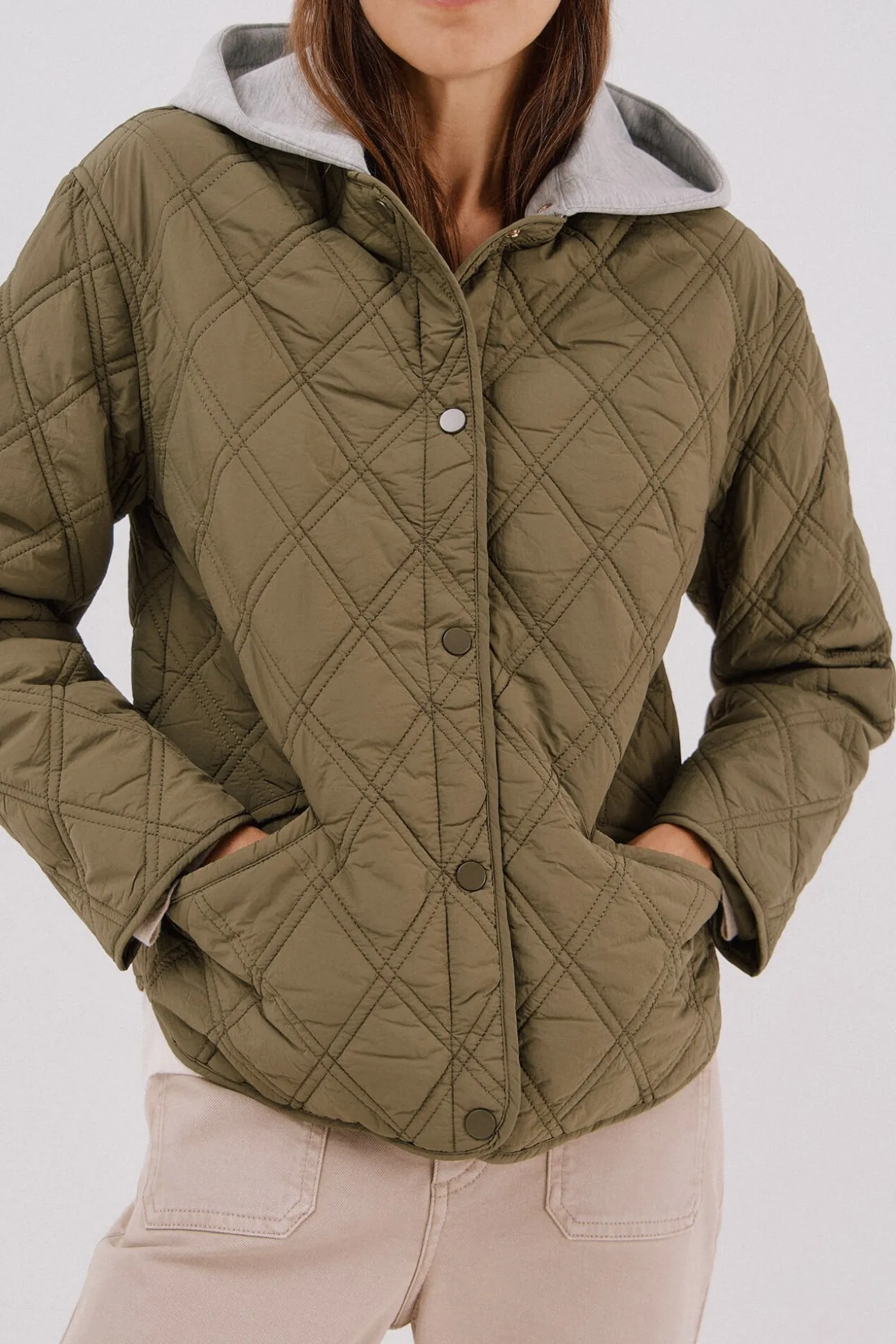 Anorak corto capucha sudadera