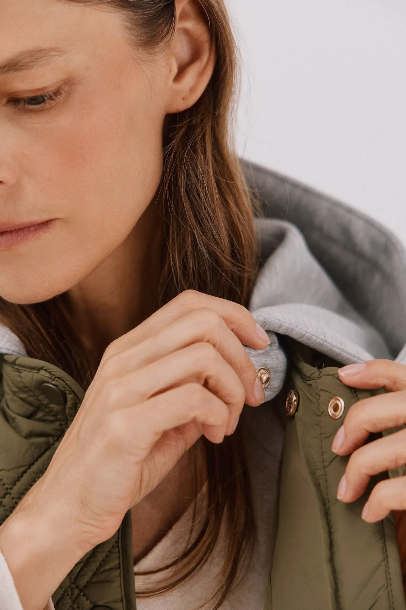 Anorak corto capucha sudadera