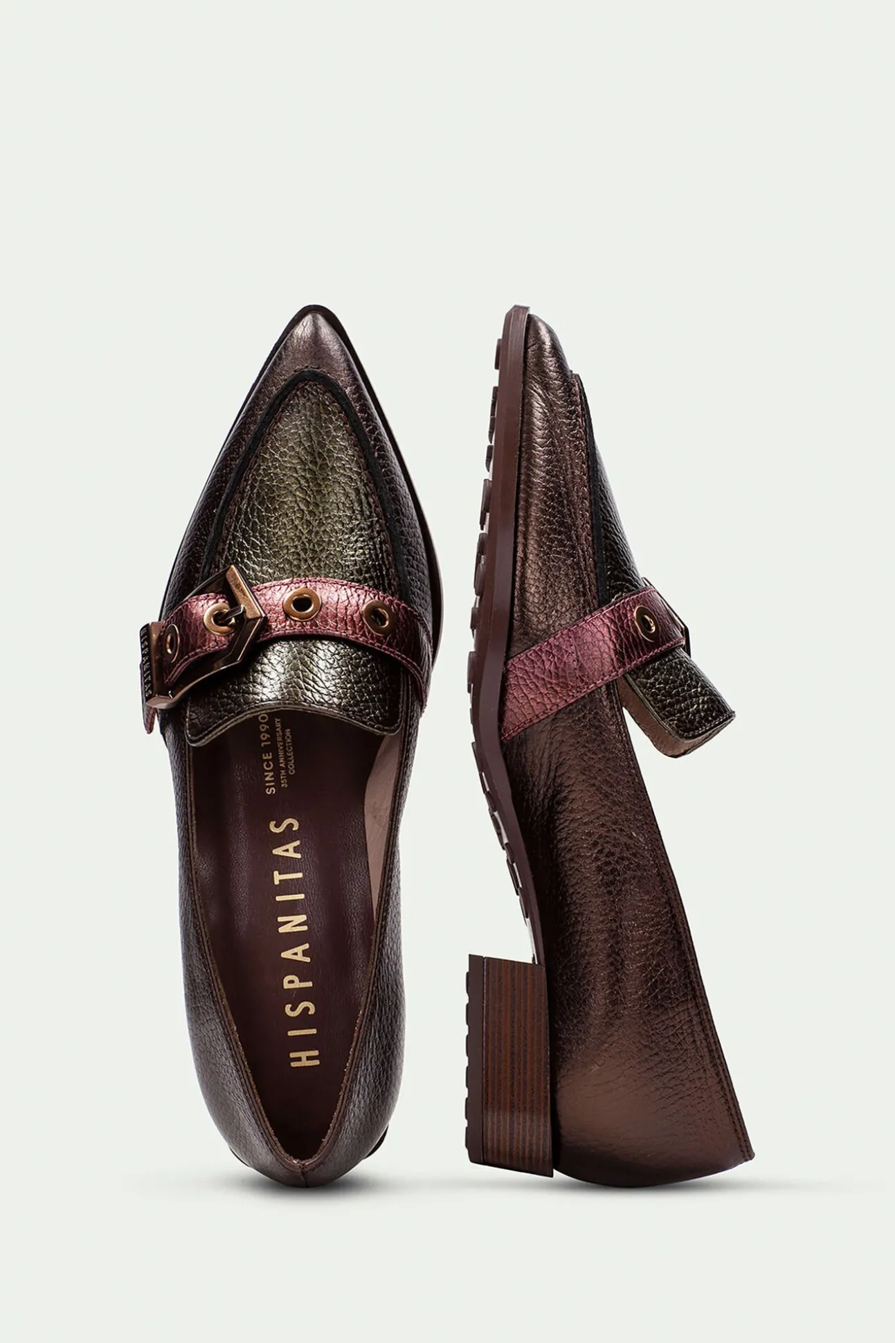 Bailarina punta fina y maxi hebilla TURIN