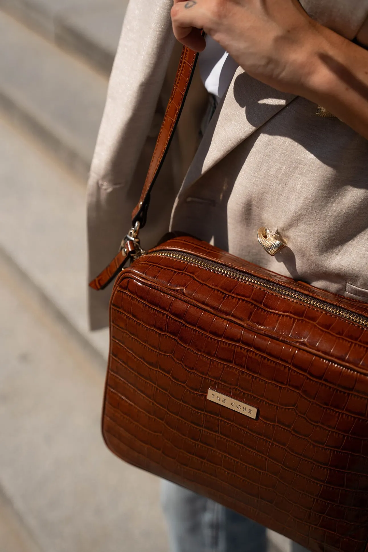 Bandolera charlotte praline