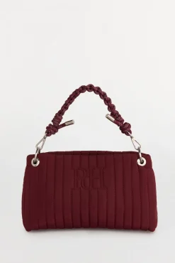 Bandolera nylon con cremallera y asa cordones