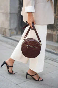 Bandolera olimpia coco burdeos