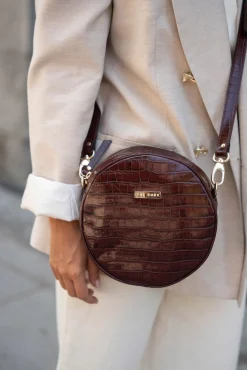 Bandolera olimpia coco burdeos