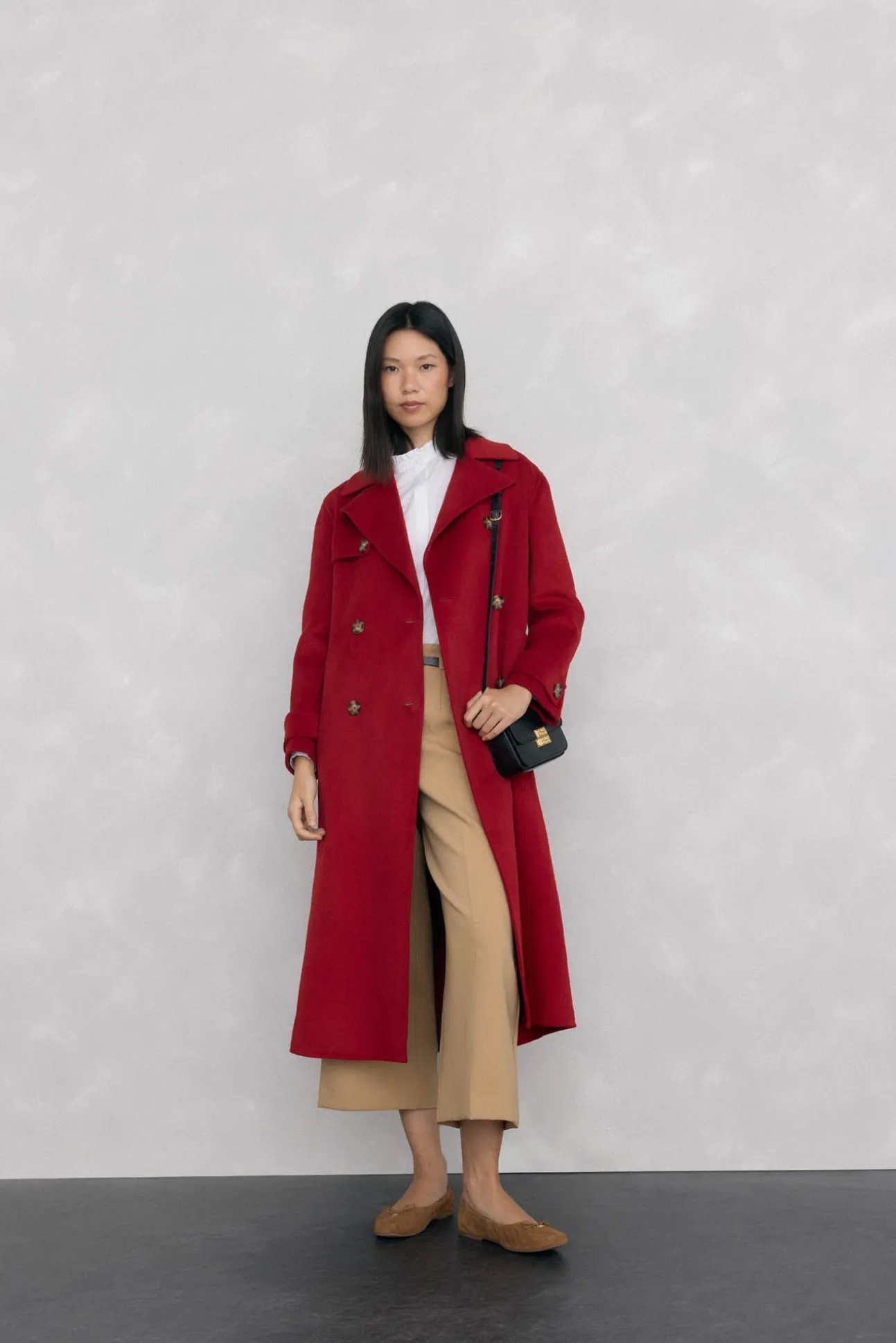 Bandolera piel con cierre metálico