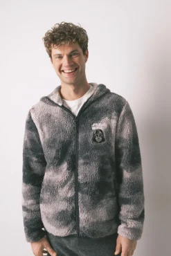 Bata corta hombre borreguito gris Star Wars