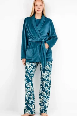 Bata en tejido polar elástico