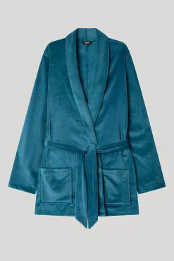 Bata en tejido polar elástico