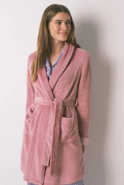 Bata midi polar rosa